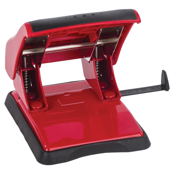 Дырокол BRAUBERG "JET PRO", до 40 листов, красно-черный, 228603 - Дыроколы настольные