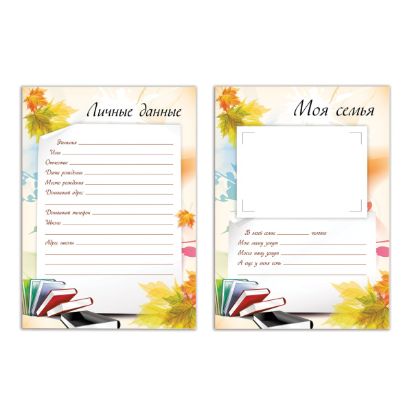 Листы-вкладыши для портфолио ШКОЛЬНИКА, 30 разделов, 32 листа, "Моё портфолио", BRAUBERG, 127550 - Портфолио