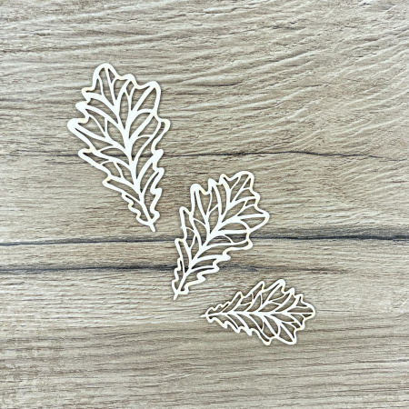 Чипборд "Дубовые листики" толщина 1,55 мм