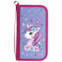Пенал ПИФАГОР, 3 отделения, ламинированный картон, 19х11 см, "Dreamy unicorn", 270891 - Пеналы каркасные