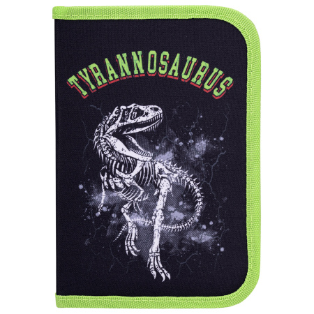 Пенал BRAUBERG, 1 отделение, полиэстер, 21х14 см, "Tyrannosaurus", 271531 - Пеналы каркасные