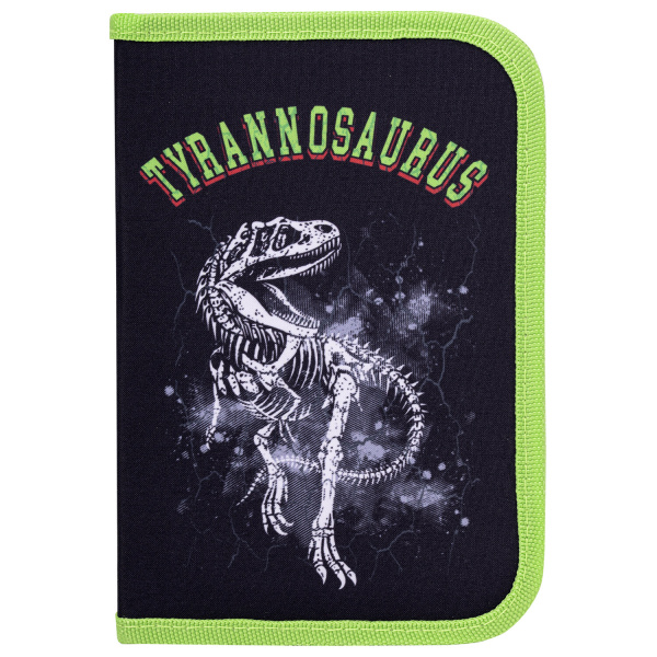 Пенал BRAUBERG, 1 отделение, полиэстер, 21х14 см, "Tyrannosaurus", 271531 - Пеналы каркасные