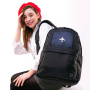 Рюкзак BRAUBERG FASHION CITY универсальный, карман-антивор, "Airplane", черный, 44х31х16 см, 271675 - Рюкзаки городские для старшеклассников и студентов