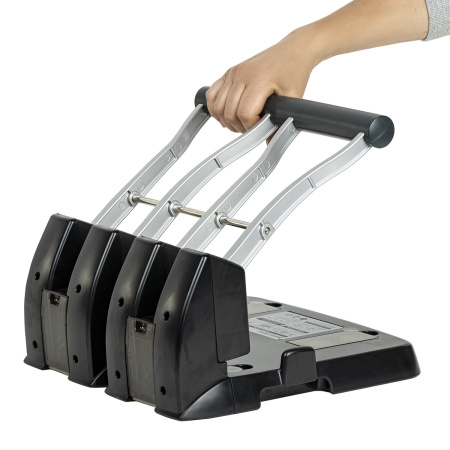 Дырокол на 4 отверстия металлический МОЩНЫЙ BRAUBERG "Heavy Duty Extra", до 150 листов, 270555 - Дыроколы на 4 отверстия