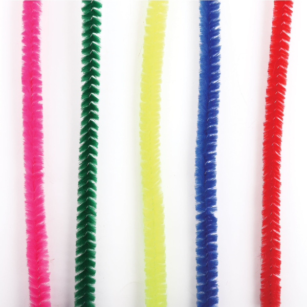 Проволока синельная для творчества "Пушистая", 6 цв., 30 шт., 0,9х30 см, ОСТРОВ СОКРОВИЩ, 661530 - Проволока синельная (пушистая)