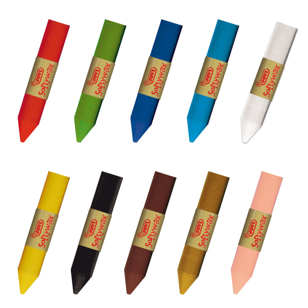 Восковые мелки JOVI (Испания), 10 цветов, диаметр 10 мм, мягкие, картонная коробка, 930/10 - Мелки