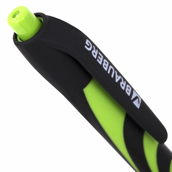 Ручка шариковая автоматическая BRAUBERG ULTRA-RT NEON, СИНЯЯ, 0,7 мм, линия 0,35 мм, 143932 - Ручки шариковые автоматические