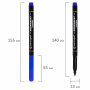 Маркер перманентный CENTROPEN 2536, СИНИЙ, тонкий наконечник, 1 мм, трехгранная зона захвата, 6 2536 0106 - Маркеры перманентные