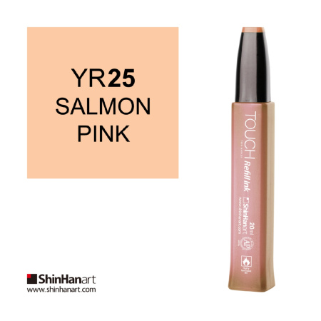 Чернила спиртовые ShinHan TOUCH для маркеров 20мл YR25 Розовый лососевый