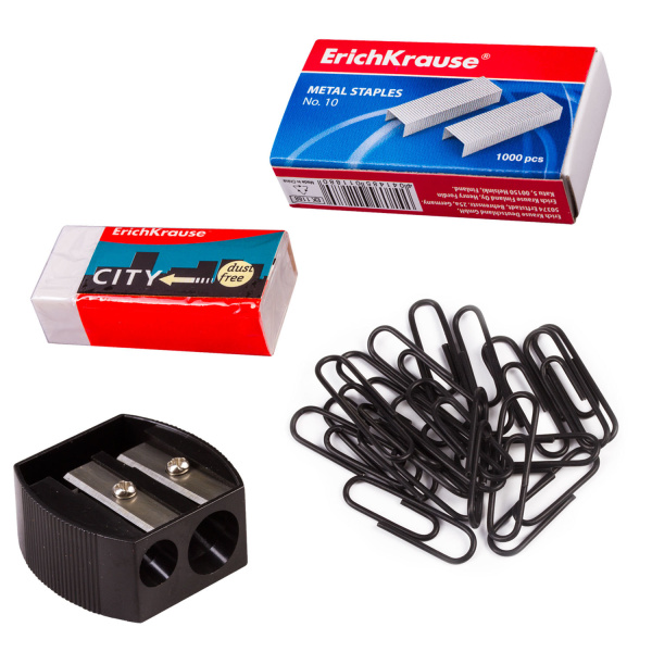 Канцелярский набор ERICH KRAUSE "Офисный", 14 предметов, 12 - Наборы офисные пластиковые с наполнением