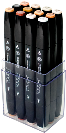 Набор маркеров  TOUCH TWIN Skin Tones 12цв. телесные тона