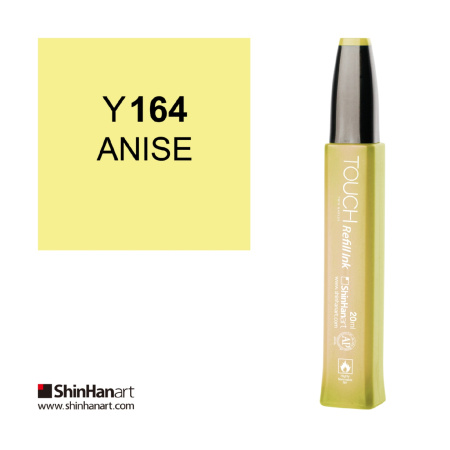 Чернила спиртовые ShinHan TOUCH для маркеров 20мл Y164 Желтый анис
