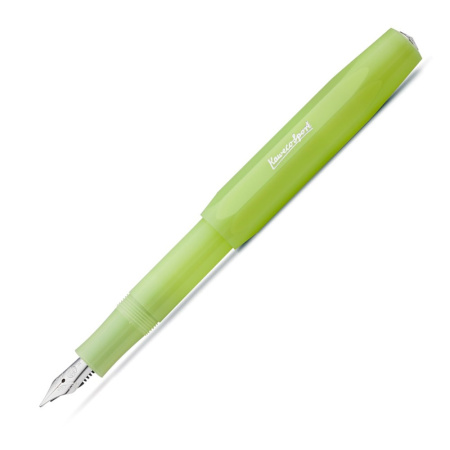 Ручка перьевая KAWECO FROSTED Sport F 0.7мм корпус лайм