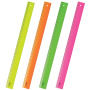Линейка пластиковая 50 см, "Neon", непрозрачная, неоновая, ассорти, ЛН93 - Линейки