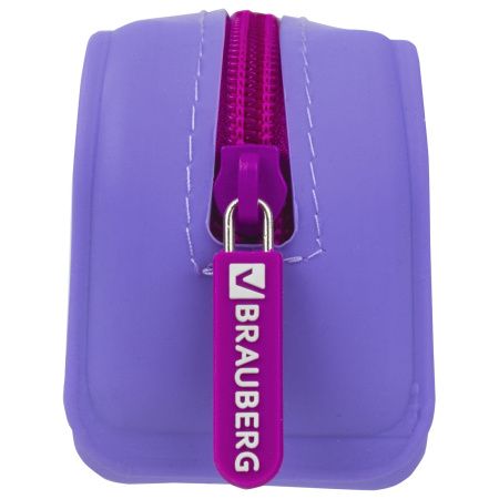 Пенал-косметичка BRAUBERG, силикон, "Flamingo", 20х5х6 см, 229030 - Пеналы мягкие