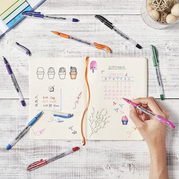 Ручка гелевая с грипом BIC "Gelocity Stic", СИНЯЯ, узел 0,5 мм, линия письма 0,29 мм, CEL1010265 - Ручки гелевые неавтоматические