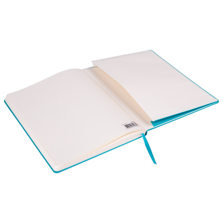 Блокнот-скетчбук БОЛЬШОЙ ФОРМАТ (180х250 мм) В5, BRAUBERG ULTRA, 80 г/м2, 96 л., без линовки, бирюзовый, 113065 - Бизнес-блокноты и бизнес-тетради