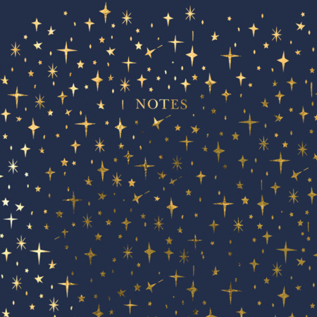 Ежедневник недатированный А5 (145х215 мм), ламинированная обложка с фольгой, 128 л., STAFF, "Stars", 113522 - Ежедневники с твердой обложкой