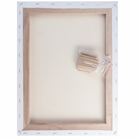 Холст на подрамнике BRAUBERG ART DEBUT, 30х40см, грунтованный, 100% хлопок, мелкое зерно, 191023 - Холсты