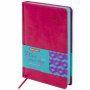 Ежедневник датированный 2023 А5 138x213 мм BRAUBERG "Rainbow", под кожу, розовый, 114050 - Ежедневники с покрытием "под кожу и ткань"