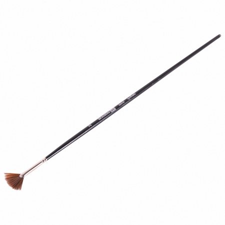 Кисть художественная профессиональная BRAUBERG ART CLASSIC, синтетика, мягкая, веерная, № 2, длинная ручка, 200948 - Кисти художественные из синтетического волоса