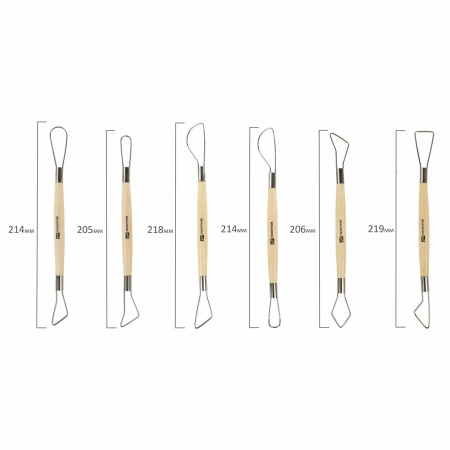 Стеки-петли для моделирования из дерева и металла, НАБОР 6 шт., BRAUBERG ART, 271168 - Инструменты для художественно-живописных работ