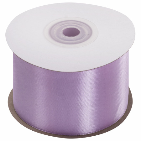 Лента атласная ширина 50 мм, длина 23 м, сиреневая, BRAUBERG, 591529 - Ленты для декора, рукоделия и упаковки подарков