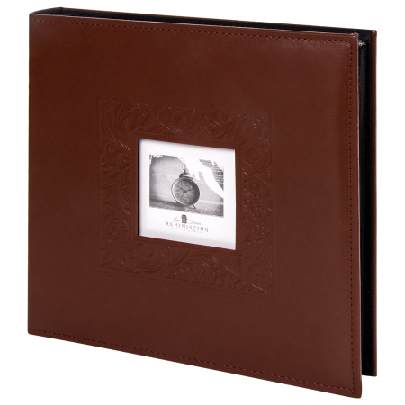 Фотоальбом BRAUBERG "Smooth brown" на 500 фото 10х15 см, под гладкую кожу, коричневый, 391177 - Фотоальбомы
