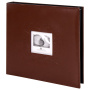 Фотоальбом BRAUBERG "Smooth brown" на 500 фото 10х15 см, под гладкую кожу, коричневый, 391177 - Фотоальбомы