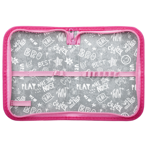 Пенал ПИФАГОР, 1 отделение, полиэстер, 19х13 см, "Cute owls", 271011 - Пеналы каркасные