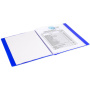 Папка 40 вкладышей BRAUBERG "Neon", 25 мм, неоновая, синяя, 700 мкм, 227455 - Папки с вкладышами (файлами)