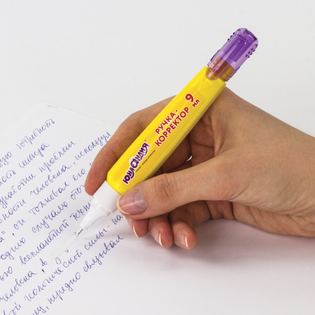 Ручка-корректор ЮНЛАНДИЯ, 9 мл, металлический наконечник, 228432 - Корректирующие ручки