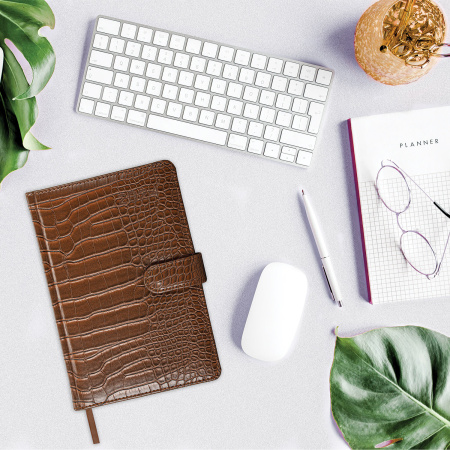 Еженедельник датированный 2024 А5 145х215 мм BRAUBERG "Party", под кожу, коричневый, 115030 - Еженедельники