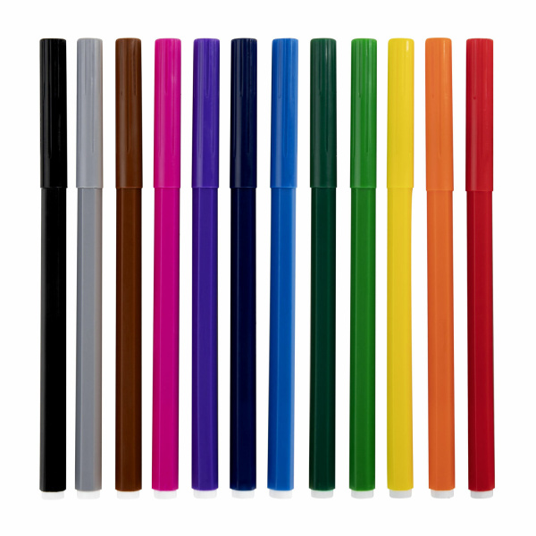 Фломастеры 12 ЦВЕТОВ CENTROPEN "Washable", смываемые, вентилируемый колпачок, 7790/12TP, 7 7790 1285