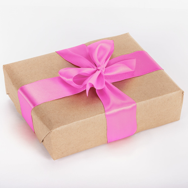 Лента атласная ширина 50 мм, длина 23 м, розовая, BRAUBERG, 591524 - Ленты для декора, рукоделия и упаковки подарков