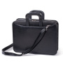 Портфель "Карьера", 36х31х7 см, искусственная кожа, 2 отделения, на молнии, черный - Портфели из кожи