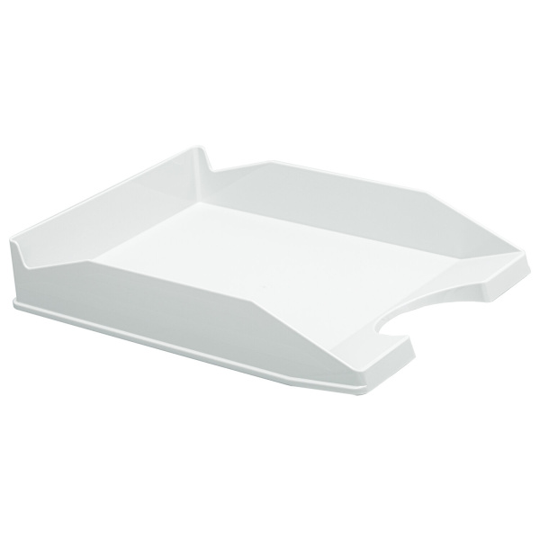 Лоток горизонтальный для бумаг КОМПЛЕКТ 2 шт., BRAUBERG "Modern", 346х254х61 мм, белый, 238026 - Лотки горизонтальные (поддоны)