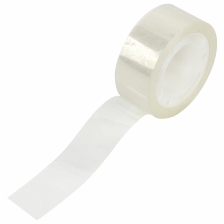 Клейкие ленты 19 мм х 20 м канцелярские STAFF Basic, комплект 8 шт., прозрачные, гарантированная длина, 228763 - Клейкие ленты канцелярские