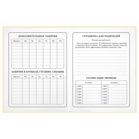 Дневник 1-4 класс 48 л., твердый, ЮНЛАНДИЯ, блестки, с подсказом, "АвоКот", 106609 - Дневники для младших классов