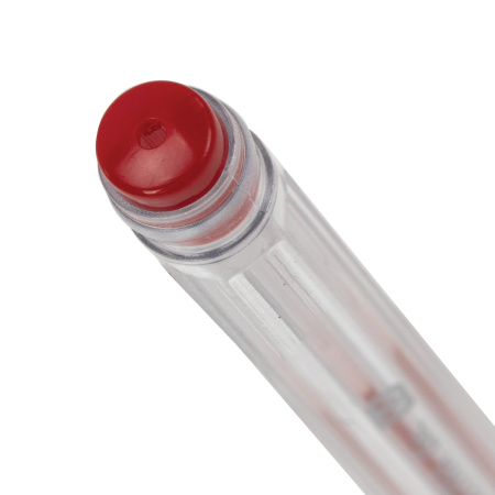 Ручка гелевая BRAUBERG "EXTRA", КРАСНАЯ, корпус прозрачный, узел 0,5 мм, линия 0,35 мм, 143903 - Ручки гелевые неавтоматические