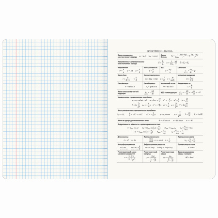 Тетрадь предметная "GRADIENT" 48 л., матовая ламинация, лак, ФИЗИКА, клетка, BRAUBERG, 404295 - Тетради предметные
