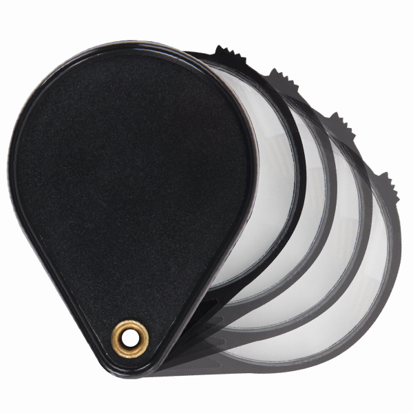 Лупа просмотровая BRAUBERG, складная, диаметр 50 мм, увеличение 6, 451798 - Лупы