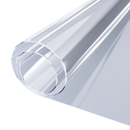 Коврик-подкладка, скатерть ПВХ прозрачная, гибкое/мягкое стекло, 120х75 см, 0,8 мм, DASWERK, 607879 - Коврики настольные