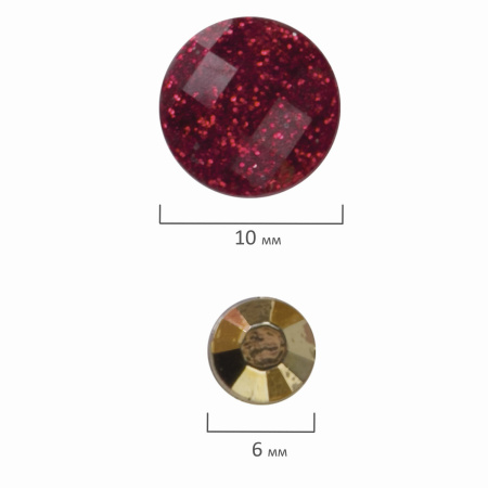 Стразы самоклеящиеся "КРАСКИ ЛЕТА", 6-10 мм, 48 штук, ассорти, на подложке, ОСТРОВ СОКРОВИЩ, 662231 - Стразы для творчества