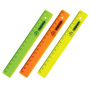 Линейка пластик 16 см ПИФАГОР, неоновая, ассорти, для левшей, 210615 - Линейки
