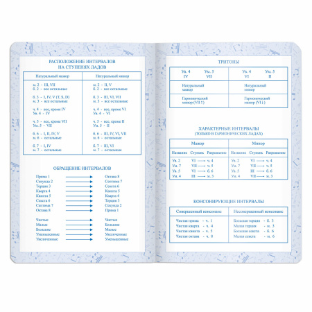 Дневник для музыкальной школы 140х210 мм, 48 л., обложка кожзам гибкая, BRAUBERG, справочный материал, фиолетовый, 105495 - Дневники для музыкальной школы