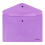 Папка-конверт с кнопкой BRAUBERG "Pastel", А4, до 100 листов, непрозрачная, лиловая, 0,18 мм, 270475 - Папки-конверты с кнопкой