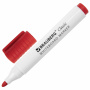 Маркер стираемый для белой доски КРАСНЫЙ, BRAUBERG "CLASSIC", 3 мм, с клипом, 152114 - Маркеры для досок