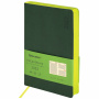 Ежедневник датированный 2023 А5 138x213 мм BRAUBERG "Metropolis Mix", под кожу, темно-зеленый, 114117 - Ежедневники с покрытием "под кожу и ткань"