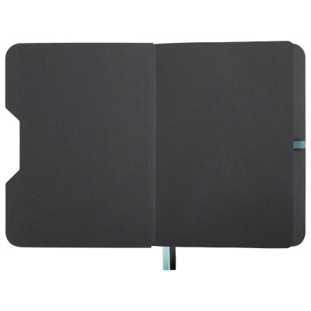 Блокнот А5 (162х218 мм), BRAUBERG "NOTE", под кожу софт-тач, с резинкой, 80 л., клетка, светло-серый, 113441 - Бизнес-блокноты и бизнес-тетради